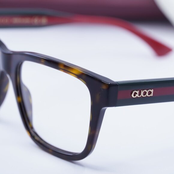 Gucci GG1870O 006 Square Eyeglasses 56mm - Havana - Picture 2 of 11